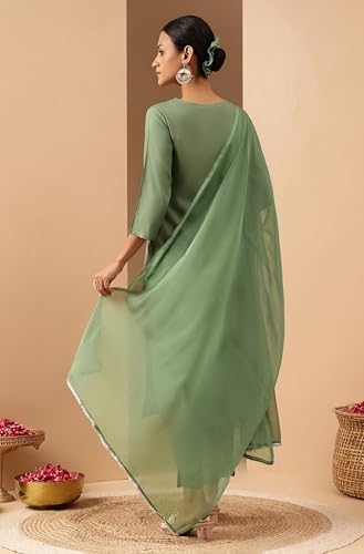 Janasya Women's Rayon Embroidery Straight Kurta Set - Image 4