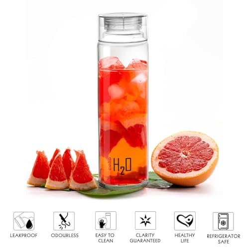 Cello H2O Unbreakable Premium Edition Bottle, 1 Litre, Set of 3, Grey - Image 5