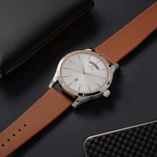 Titan Neo Analog Silver Dial