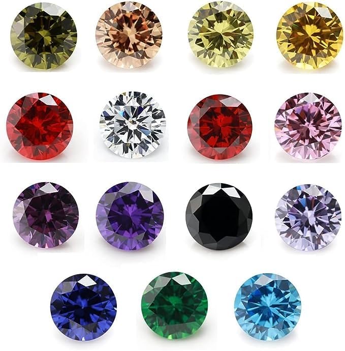 Cubic Zirconia 1PCS PER COLOR