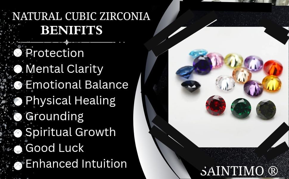 Cubic Zirconia 1PCS PER COLOR