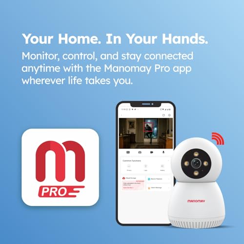 MANOMAY 3MP Wi-Fi Pan-Tilt Security