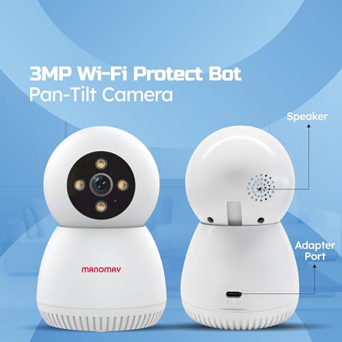 MANOMAY 3MP Wi-Fi Pan-Tilt Security