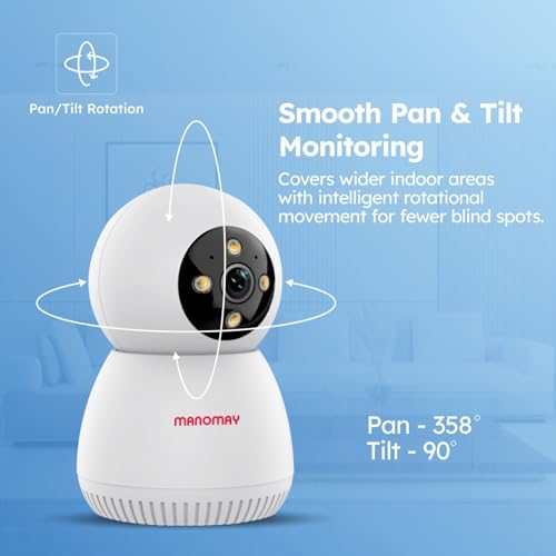 MANOMAY 3MP Wi-Fi Pan-Tilt Security