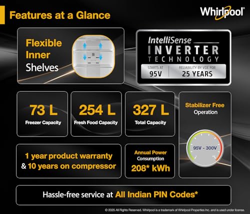 Whirlpool 327 L 3 Star