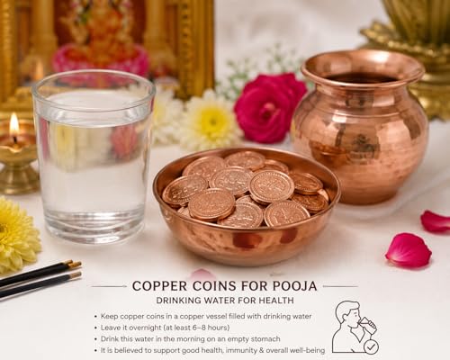 Pooja Copper Coins - Pack