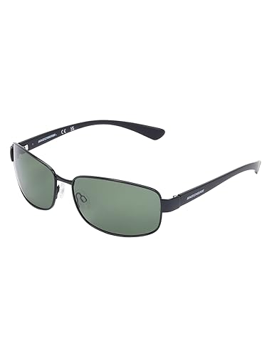 Skechers Men Rectangular Black Polarization Sunglasses, large