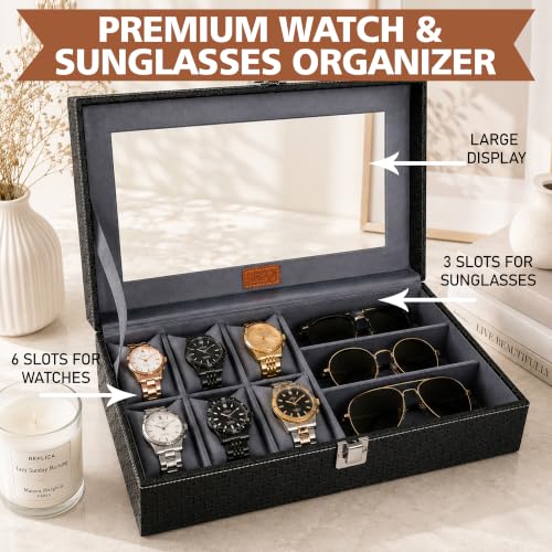 LEDO Watch Box and Sunglass