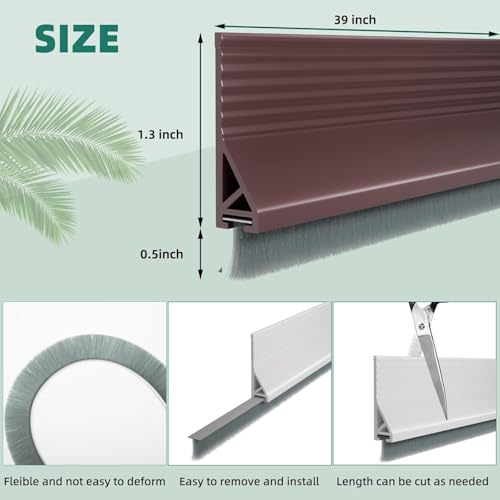 URBANMONK 2-Pack Door Bottom Sealing