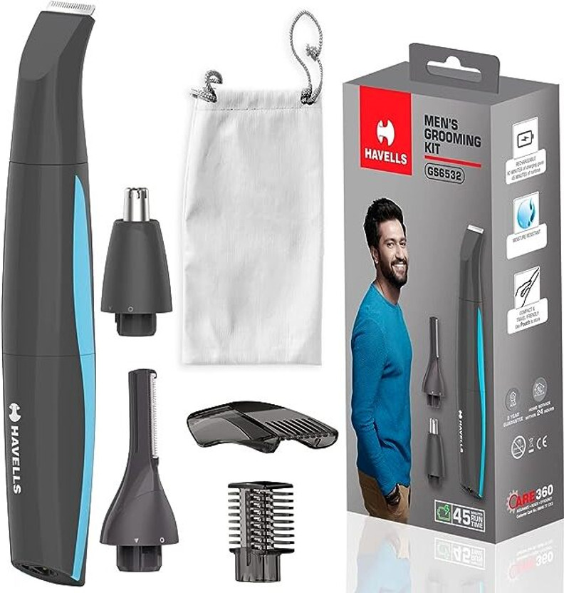 HAVELLS GS6532 5-in-1 Men's Grooming Kit with Protective Combs, R