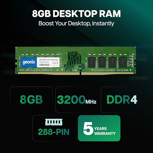 Geonix 8GB DDR4 Desktop RAM 3200 Mhz, 5 Years Warranty - Image 2