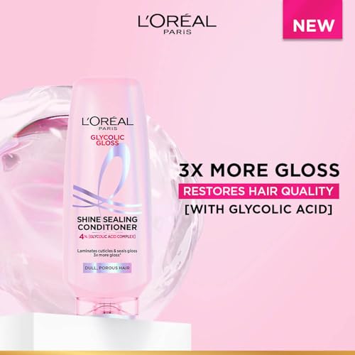 L’Oreal Paris Glycolic Gloss Conditioner - 4% Glycolic Acid, 175ml - Image 3