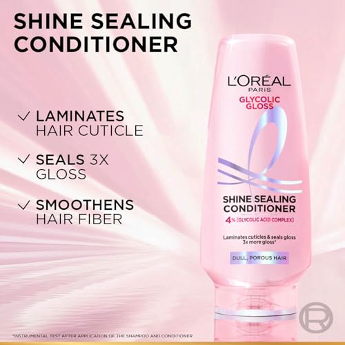 L’Oreal Paris Glycolic Gloss Conditioner - 4% Glycolic Acid, 175ml - Image 6