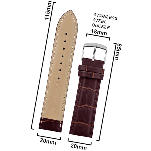 DBLACK ''HIKRO'' Leather Watch Strap