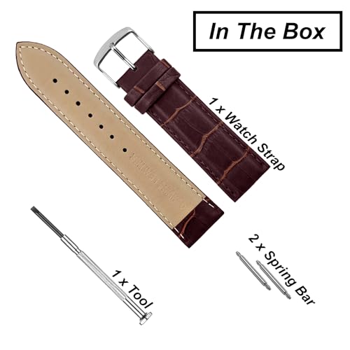 DBLACK ''HIKRO'' Leather Watch Strap