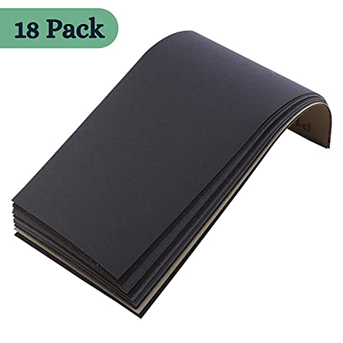 HASTHIP 18Pcs Sanding Paper 9×3.6inch