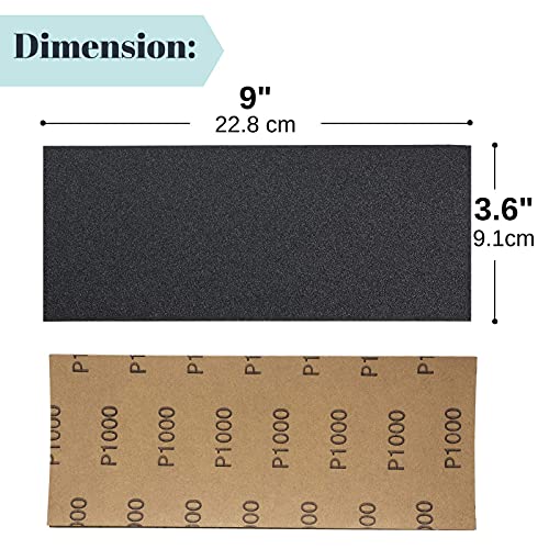 HASTHIP 18Pcs Sanding Paper 9×3.6inch
