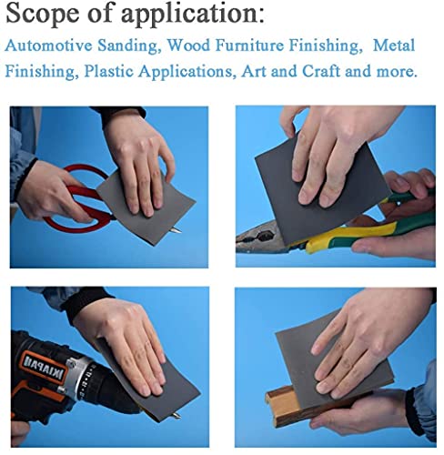 HASTHIP 18Pcs Sanding Paper 9×3.6inch