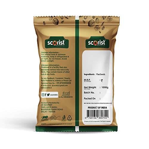 Scorist Flax Seeds 1000g - Image 2