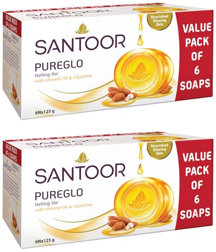 Santoor PureGlo Glycerine Bath Soap