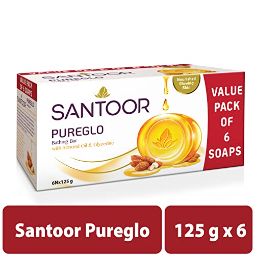 Santoor PureGlo Glycerine Bath Soap