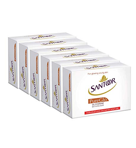 Santoor PureGlo Glycerine Bath Soap