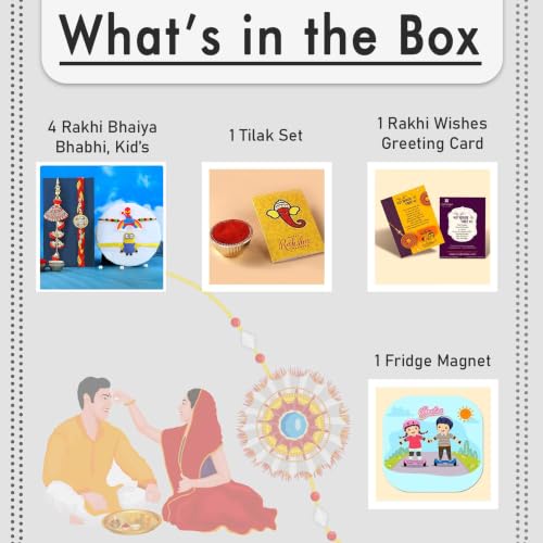 CraftVatika Rakhi Gift Combo Set