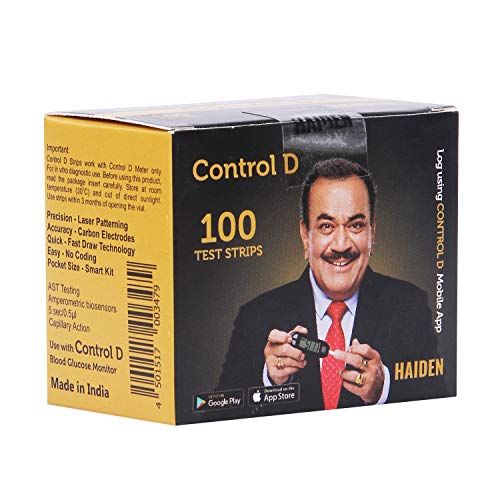 Control D Test Strips, 100 Count (Black) For control d Glucometer - Image 5