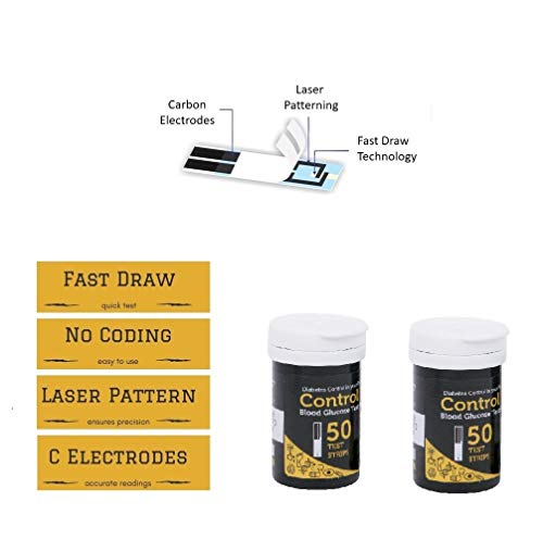 Control D Test Strips, 100 Count (Black) For control d Glucometer - Image 7