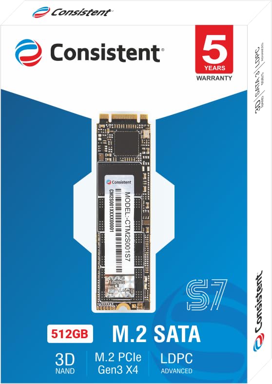 Consistent 512GB M.2 NVME SATA
