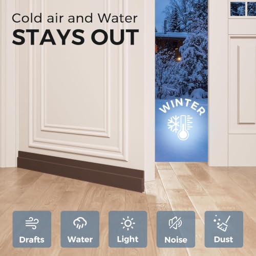 TEKCOOL Silicone Door Bottom/Under Gap
