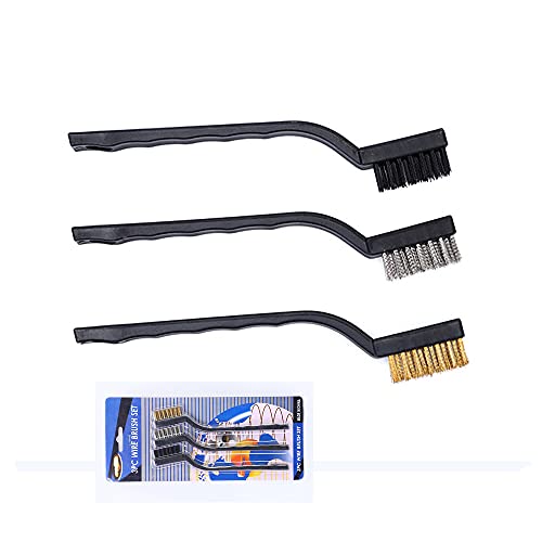 3Pcs Mini Wire Brush Set