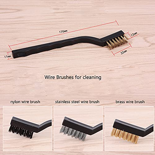 3Pcs Mini Wire Brush Set