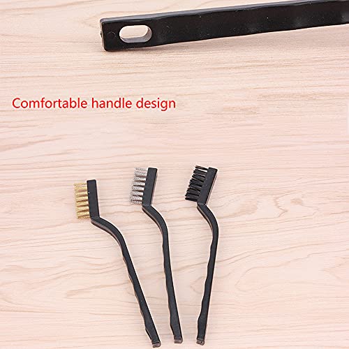 3Pcs Mini Wire Brush Set