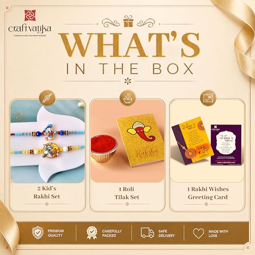 CraftVatika Set of 2 Rakhi