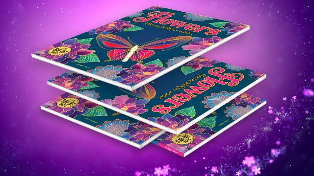Flowers Coloring Book For Adults - Image 2