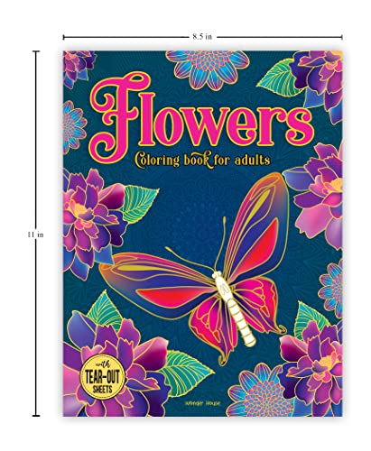 Flowers Coloring Book For Adults - Image 4