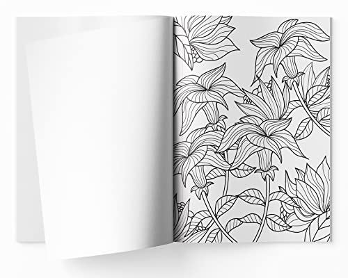 Flowers Coloring Book For Adults - Image 6