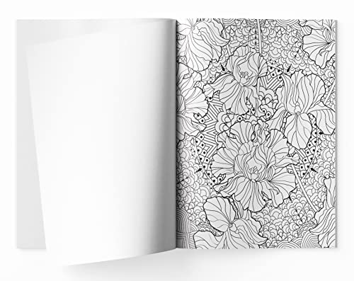 Flowers Coloring Book For Adults - Image 7