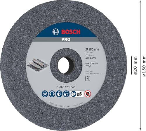 Bosch Professional Bench Grinding Wheel 150mm 36 grit - Image 3