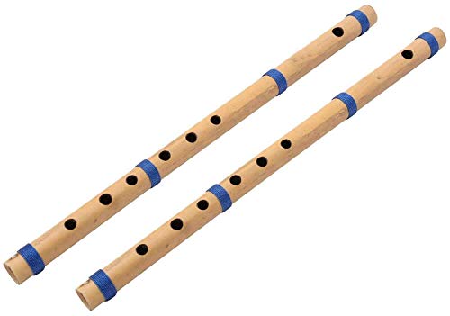 Musical - Set Of 2 Flute Bamboo C Scale (Natural)