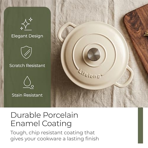 Lifelong Enamel Cast Iron Dutch