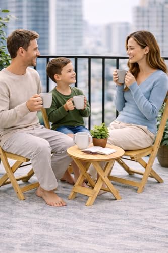 Yo Green Wooden Round Table