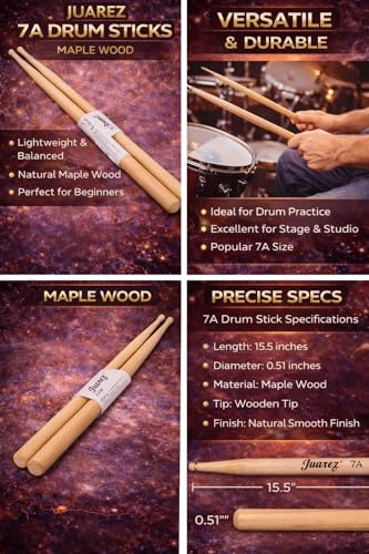 Juârez JRDS200 Wooden Drum Sticks