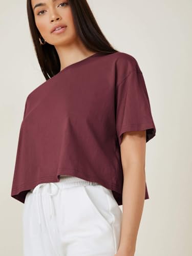 KOTTY Women's Solid Cotton Blend