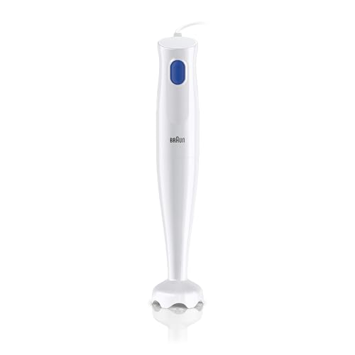 Braun MultiQuick 1, Powerful 450W Hand Blender, Made in Europe, EasyTwist Technology, Lightweight, Stainless Steel German Design, Dishwasher Safe, Make Baby Food, Chutney, Smoothie, Soup, MQ10.000P