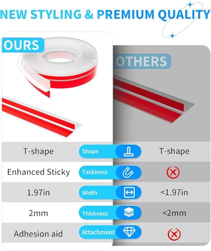 TEKCOOL T-Shaped Door Draft Stopper