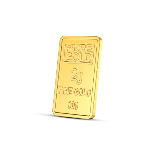 Joyalukkas Flower Design 2 grams 24kt Gold Bar