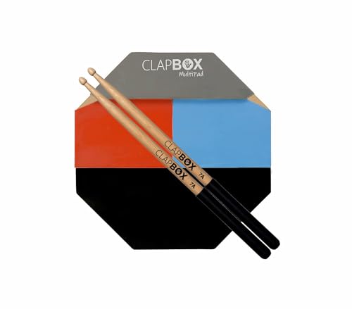 Clapbox Multipad Drum Practice Pad With DRUM STICKS - Image 2