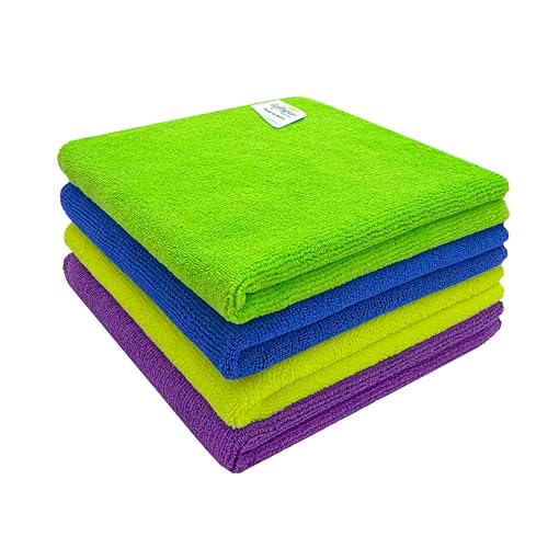 SOFTSPUN Microfiber Cleaning Cloths, 4pcs